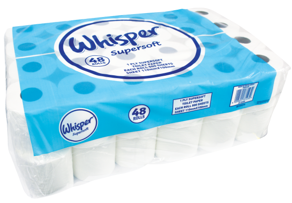 Toilet Tissue 48's White Unwrapped 500 sheet