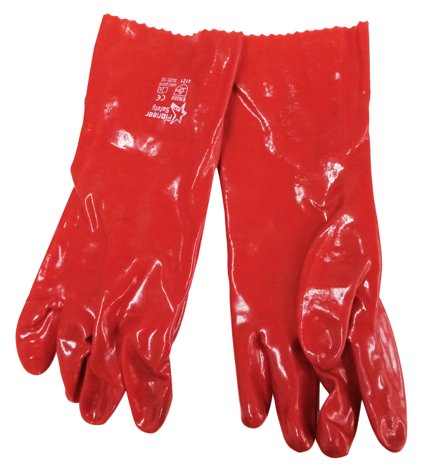 Gloves PVC Red Elbow