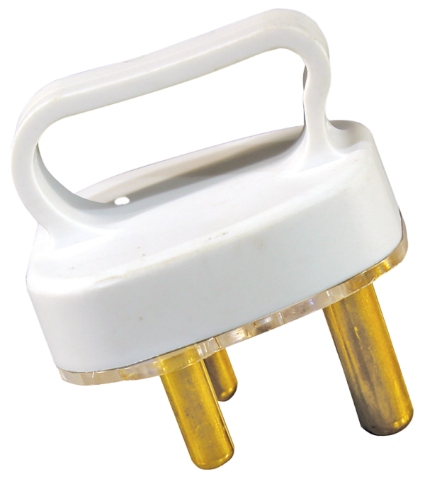 PLugtop White 16amp With Handle