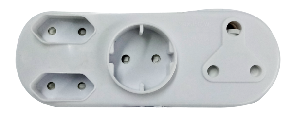 Mulitplug 1x16amp + 2x5amp + 1x5amp Round
