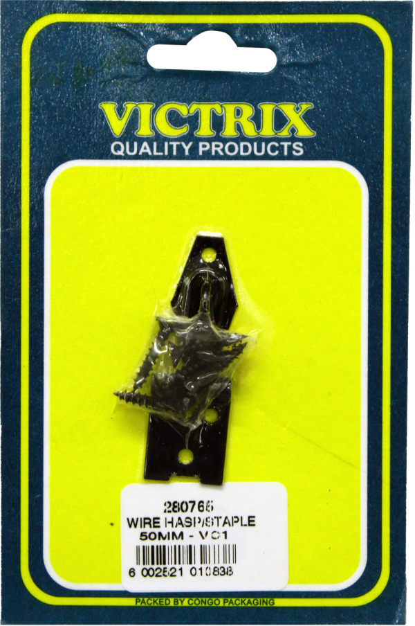 Wire Hasp/Staple Black Jap - Victrix Card - Image 2