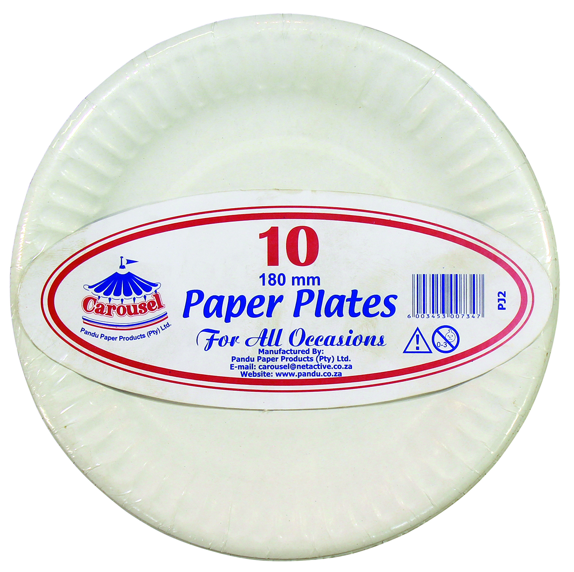 Paper Plates White 10’s 180MM | GS Vickers & Co