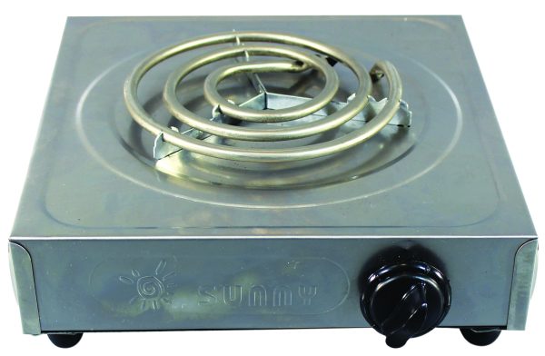 Hotplate Single Spiral Matt Finish S1 Sunny
