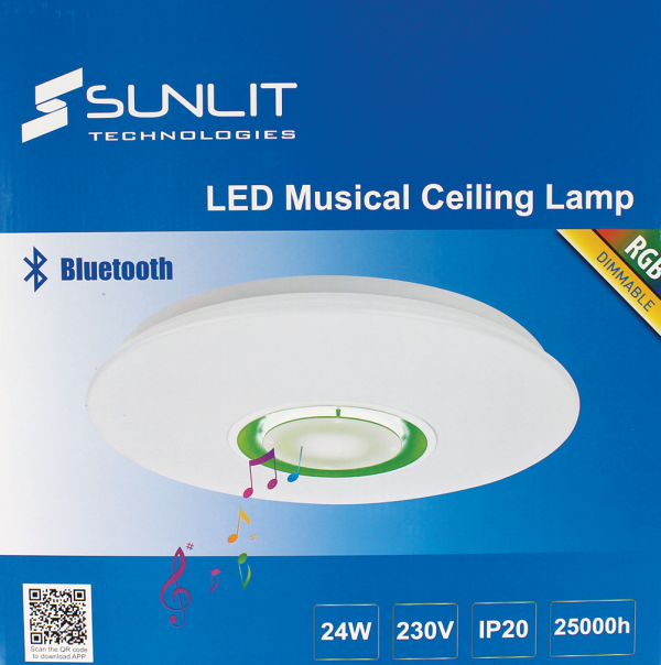 Light Ceiling LED Musical 24W - Image 2